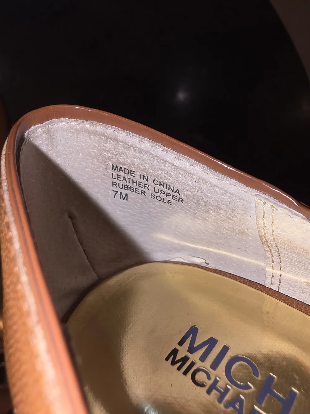 MICHAEL KORS Women's Brown Leather Peep-Toe Heels